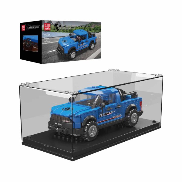 Mould King 27057 Blue Pickup inkl. Showcase