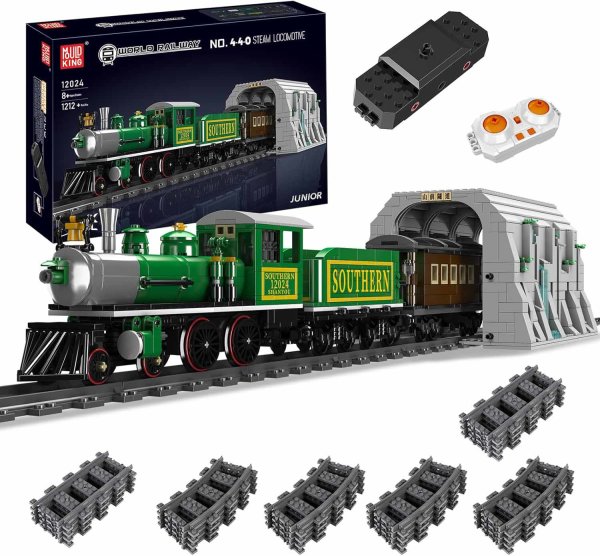 Mould King 12024 4-4-0 steam locomotive