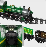 Mould King 12024 4-4-0 steam locomotive