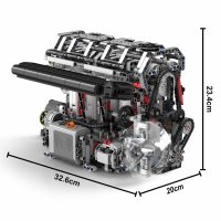 Mould King 10087 L4 Engine