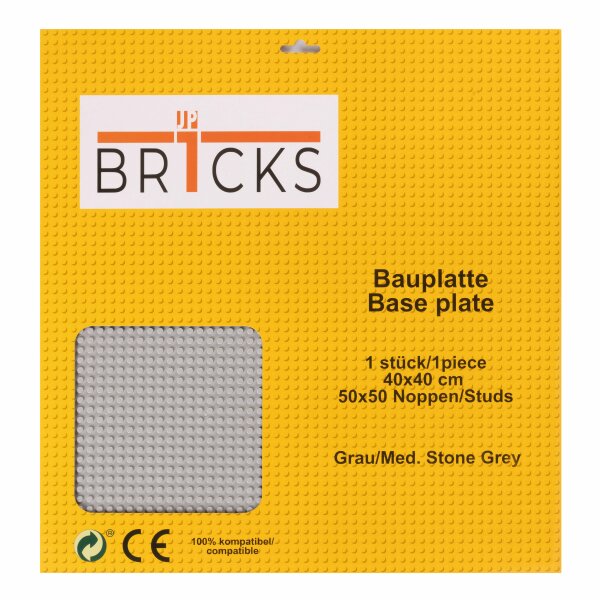 BR1CKS Baseplate Med. Stone Grey 50x50