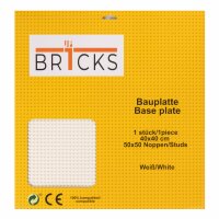 BR1CKS Baseplate White 50x50