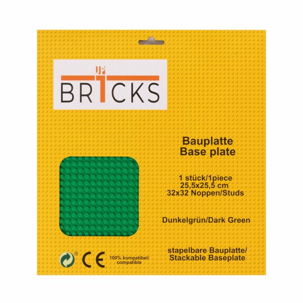 BR1CKS Baseplate Dark Green 32x32