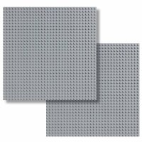 BR1CKS Baseplate Med. Stone Grey 32x32 2er