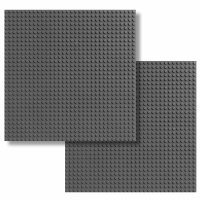 BR1CKS Baseplate Dark Stone Grey 32x32 2er