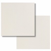 BR1CKS Baseplate White 32x32 2er
