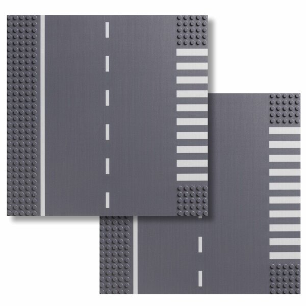 BR1CKS Baseplate T-Kreuzung 32x32 2er