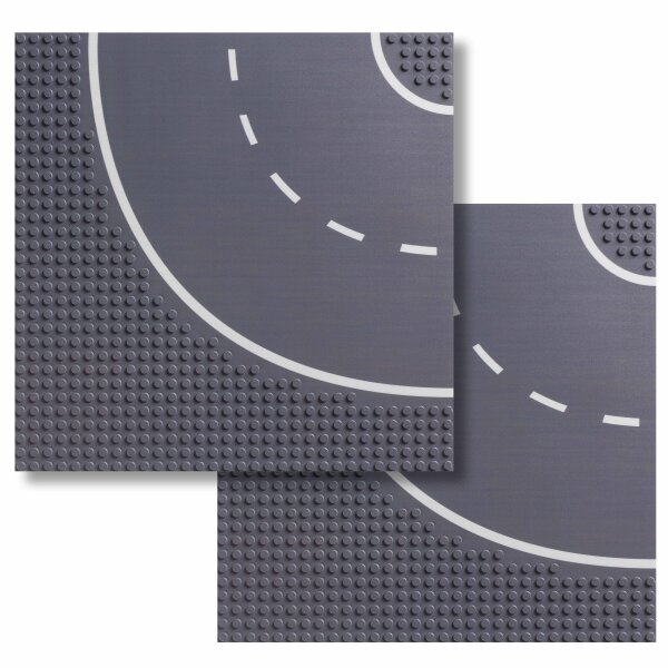 BR1CKS Baseplate Kurve 32x32 2er