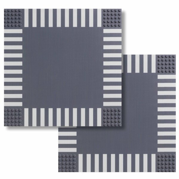 BR1CKS Baseplate Kreuzung 32x32 2er