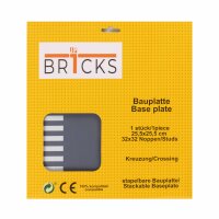 BR1CKS Baseplate Kreuzung 32x32 2er