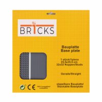 BR1CKS Baseplate Gerade 32x32