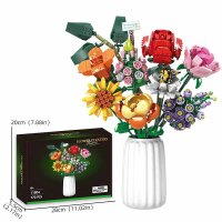 BR1CKS 11804-DS Sommer Blumen Bouquet