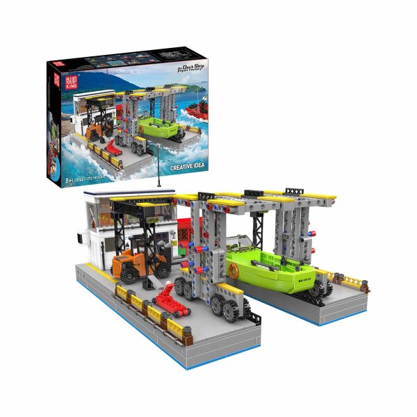 Mould King 10142 Dock Ship Repair Factory