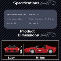 Mould King 27041 - F-Eight Sportwagen inkl. Showcase