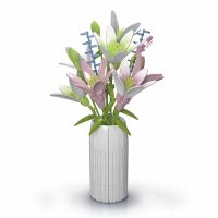 Mould King 10057 Vibrant Dream Liles Lilien Blumenstrau&szlig;